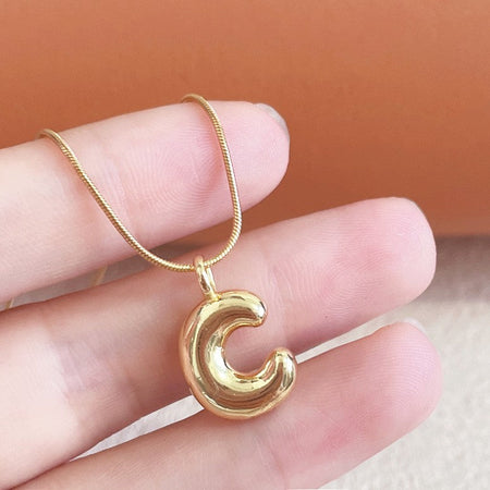 26 Alphabet Letters A-Z Name Pendant Stainless Steel Necklace Initial Minimalist Necklaces For Men Women Fashion Gifts Wholesale