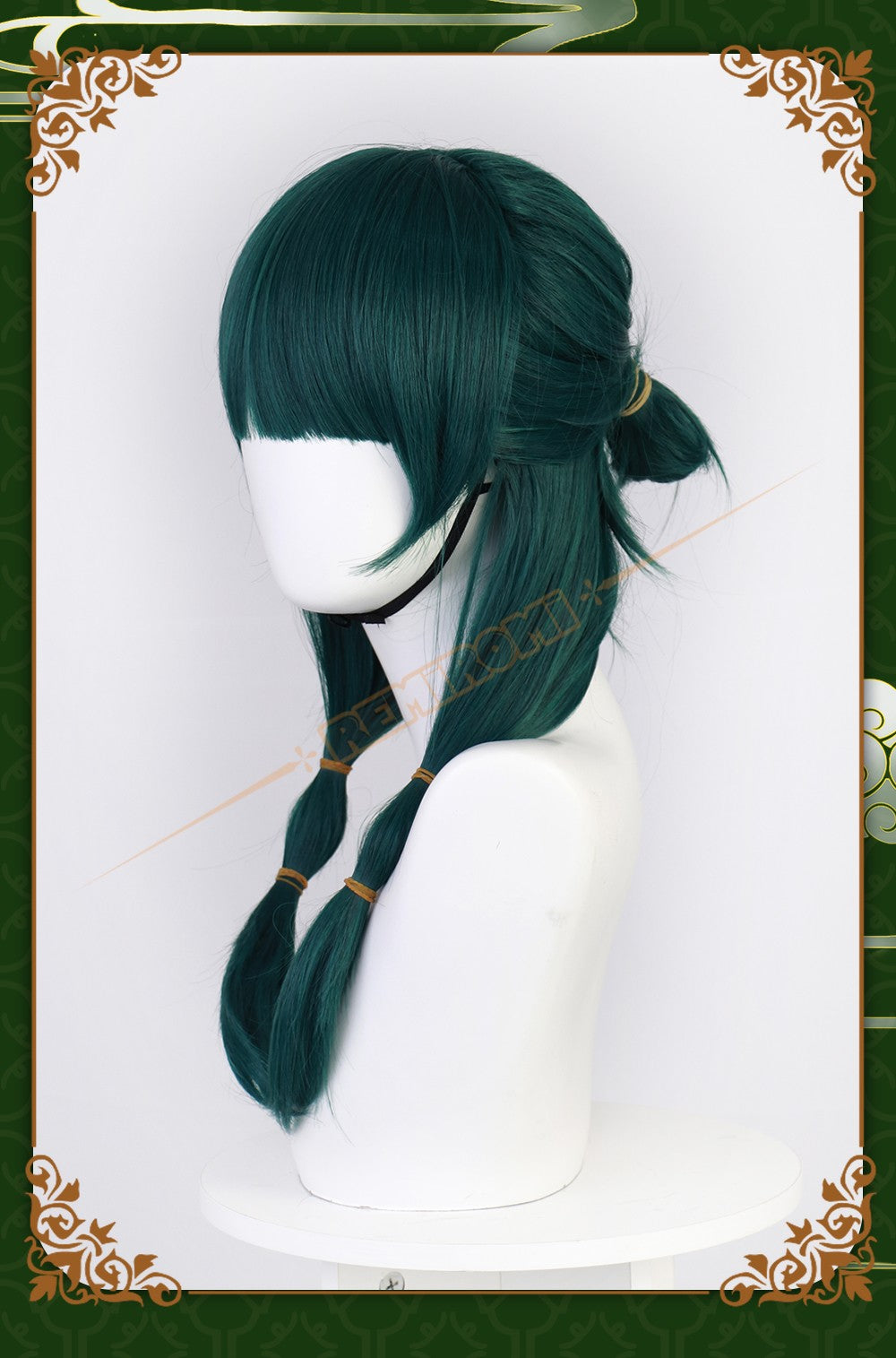 Maomao Cosplay Wig Synthetic Anime The Apothecary Diaries Green Hair 2 Styles Kusuriya no Hitorigoto Hairpin Headress +Wig Cap