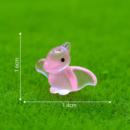 10-100PCS Creative Glow in The Dark Dinosaur Figurines Luminous Mini Resin Dinosaurs Toys for Christmas Fairy Garden Decor Gifts