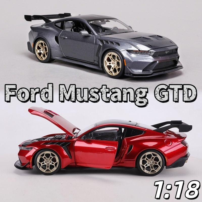 Original Maisto 1:18 Ford Mustang GTD Alloy Car Model Static Alloy Miniature Die-Cast Models Collection Gift Toys Birthday Gifts