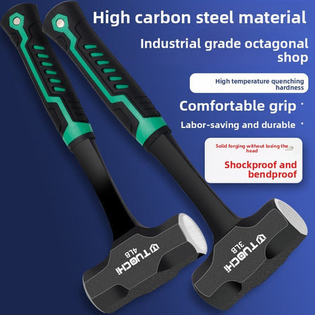 Damaly, Sledgehammer, Octagonal Hammer, Integrated Wall Demolition and Wall Smashing Heavy Masonry Hammer, Hammer