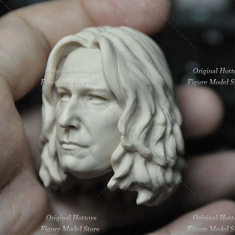 In Stock 1/6 Scale Male Soldier Head Sculpture Accessory Professor Snape Head Carving For 12-inch Action Figure Model Body