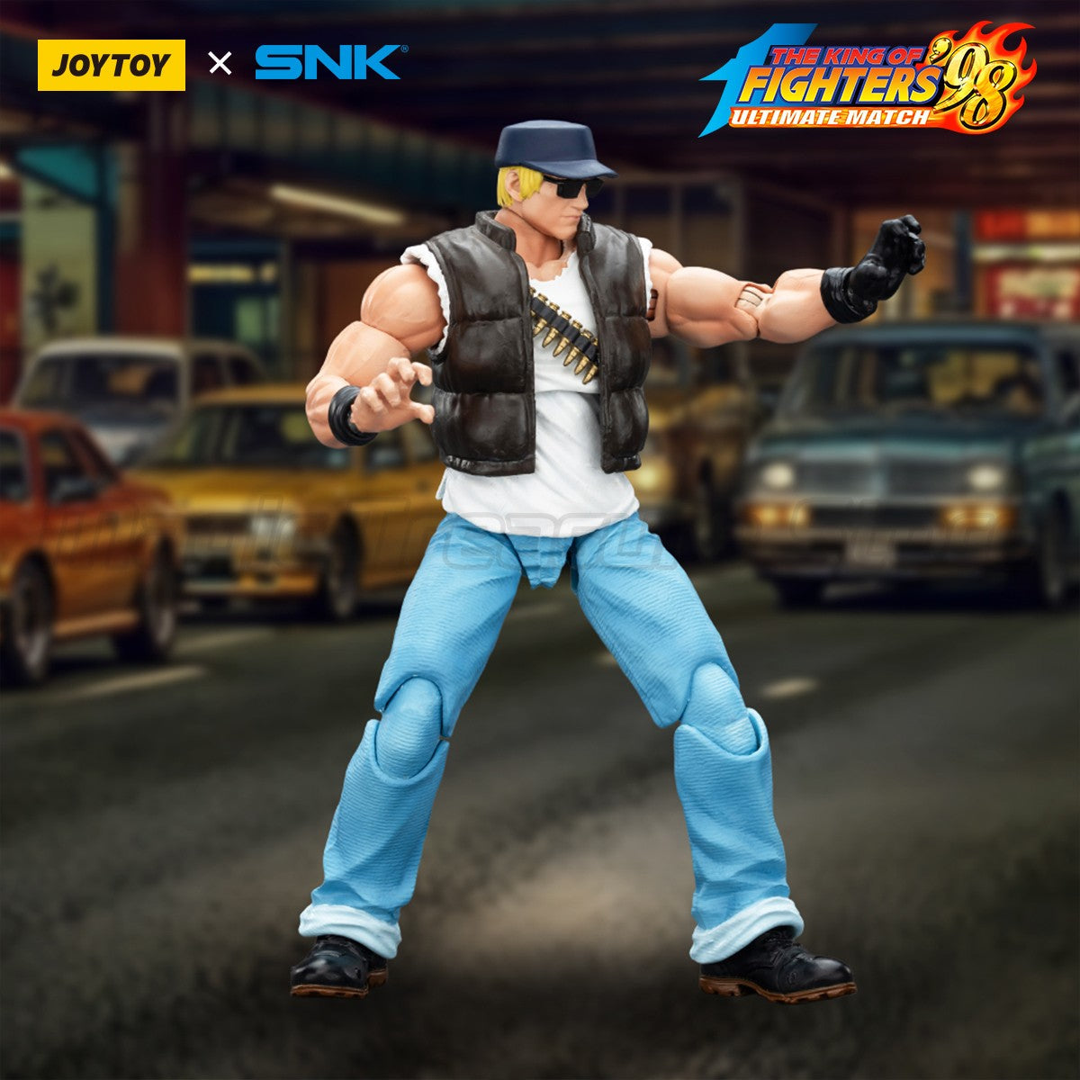 ?MT?JOYTOY 1/18 Action Figure SNK KOF'98UM Ikari Warriors Team Ralf Jones Clark Still Leona Heidern Toy Model Gift
