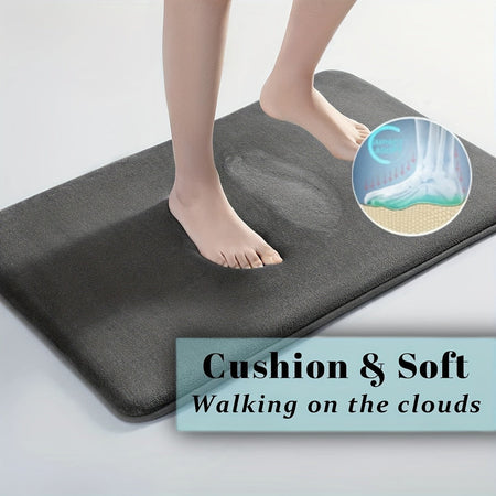 Cartoon Shaped Bathroom Absorbent Foot Mat Shower Room Anti-slip Floor Mat Flannel Printed Dirty Resistant Entrance Mat