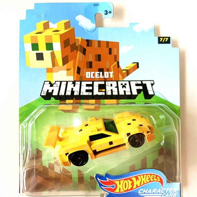 Genuine Hot Wheels Minecraft Series Model Toy Car Desktop Ornament Collectibles Holiday Gifts In Stock