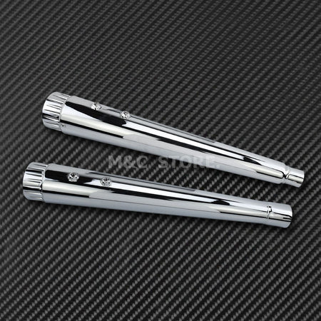 Motorcycle Megaphone Slip-On Mufflers Exhaust Pipes For Harley Touring Road Glide FLT Street Glide FLH Ultra Limited 2000-2020
