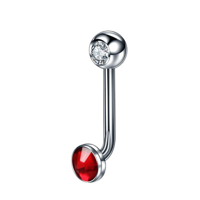 1PC Titanium Christina Vertical Hood Piercings Flower Lip Rings Opal Sexy Lip Piercings VCH Eyebrow Piercings Jewelry