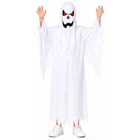 New Halloween Adult Funny Cape White Ghost Cloak Glowing cloak in the darkness Cosplay Costume Masquerade Carnival Cloak