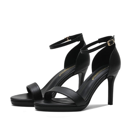 Summer Women's Sandals Solid Color Simple Fashion Buckle Comfortable Casual Sandals Shoes Sexy Elegant Banquet Party High Heels
