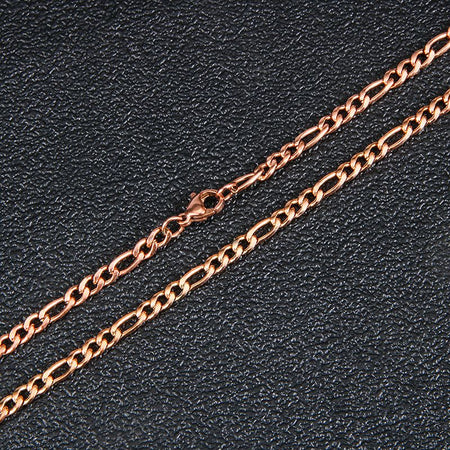 Fashion New Figaro Chain Necklace For Men Punk Silver Color Stainless Steel Long Necklace Men Hip Hop Jewelry Gift