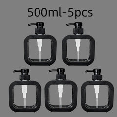300/500ml Bathroom Soap Dispensers Refillable Lotion Shampoo Shower Gel Holder Portable Travel Dispenser Empty Bath Pump Bottle