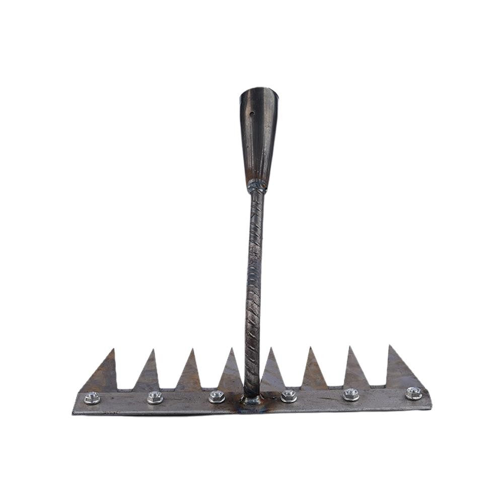 1PCS Teeth Carbon Steel Garden Hand Rake for Farm Garden Weeding Tools Scarifier Agricultural Nail Harrow Metal Harrow