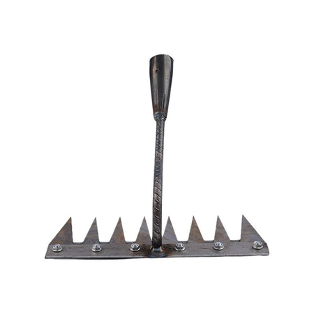 1PCS Teeth Carbon Steel Garden Hand Rake for Farm Garden Weeding Tools Scarifier Agricultural Nail Harrow Metal Harrow