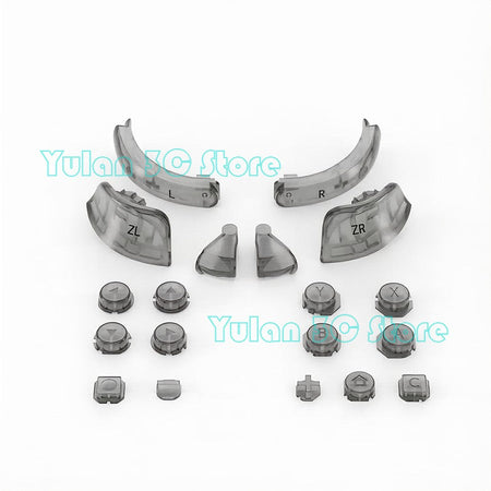 Joycon 2 Solid Color / Transparent Custom DIY Replacement Full Set Buttons for Nintendo Switch 2 Joy Con Controller Accessories