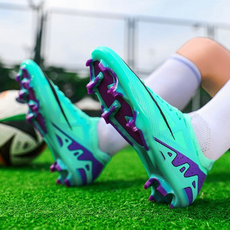 New Men Football Boots Match Indoor Long Spikes Ultralight Grass Cleats Breathable Soccer Shoes Sneakers Training Drop Shipping