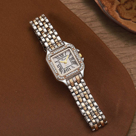 New fashion casual alloy steel with diamond bracelet for ladies quartz watch for Christmas and Halloween gifts