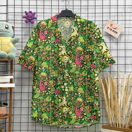 Men's Hawaiian Shirts For Men Casual Cartoon 3D Printed Shirts Loose Short-sleeve Beach Blouses Oversize Tops Camicias homme