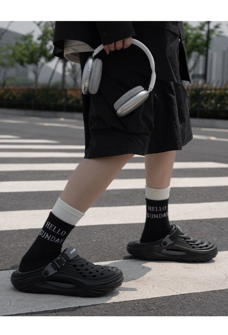 Summer New Trendy Soft Top Casual Men's Cool Slippers Versatile Fashion Two Wear Baotou Shoes