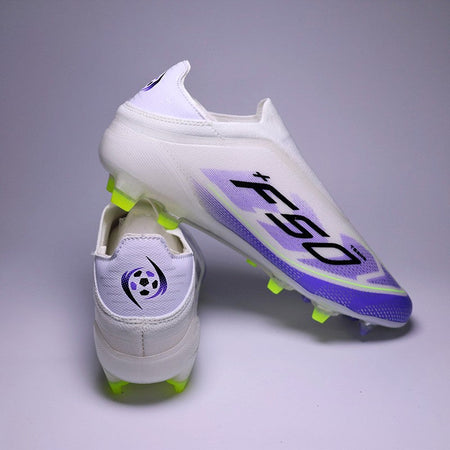 SLIP-ON Mens Soccer Shoes Non-Slip Turf Soccer Cleats for Youth  Without-Lace TF/FG Training Football Boots Chuteira Campo 35-45
