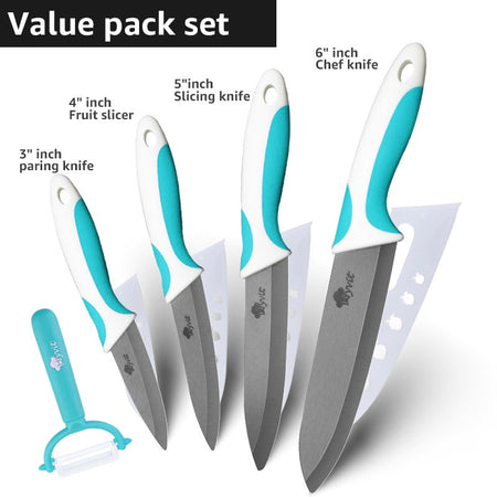 Kitchen Chef Knife Rustproof Fruit Paring Knife Ceramic Knife Household Utility Vegetable Slicing Knives Sharp Black Blades Cook