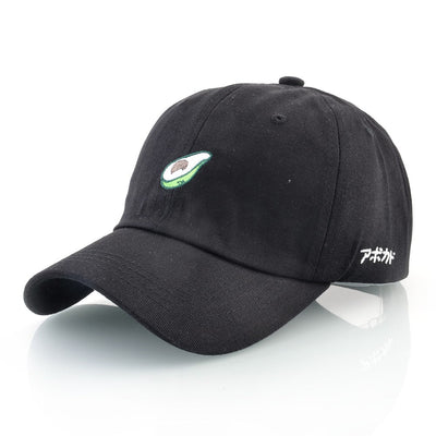 Fashion Baseball Cap With Avocado Embroidery Unisex Baseball Hats For Men Women Four Seasons Snapback Golf Dad Hats Cotton Bones