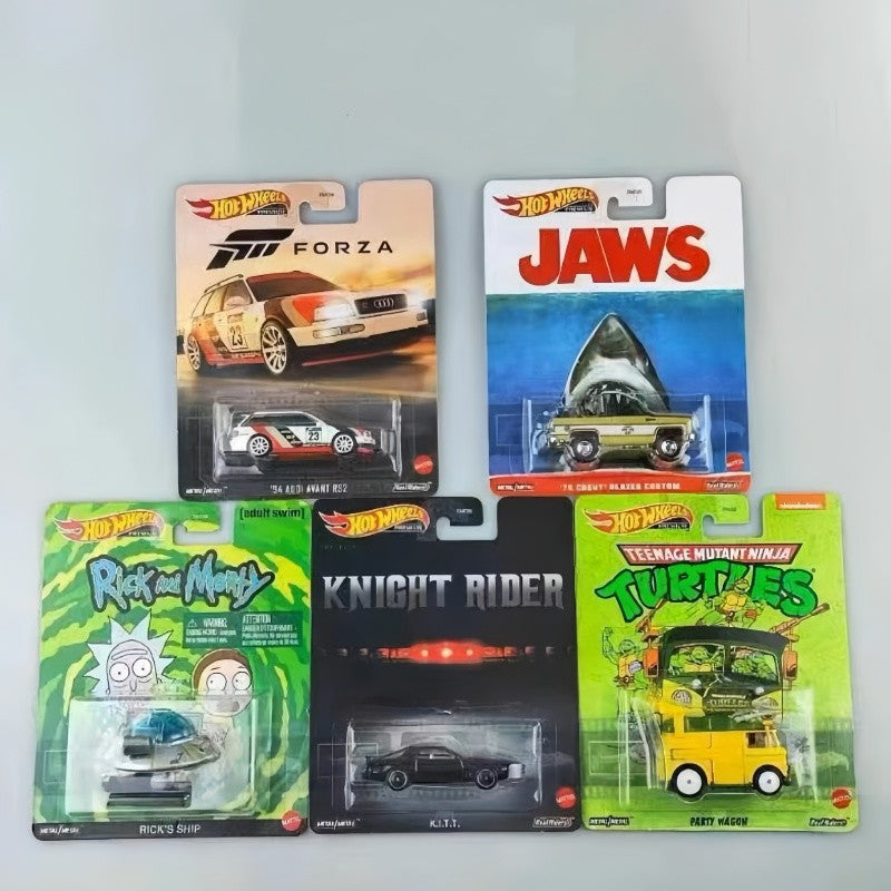 Original Hot Wheels HXD63 Pop Culture Collection Series Stranger Things Godzilla Batman Jaws Matrix Collection Cars Model Gifts