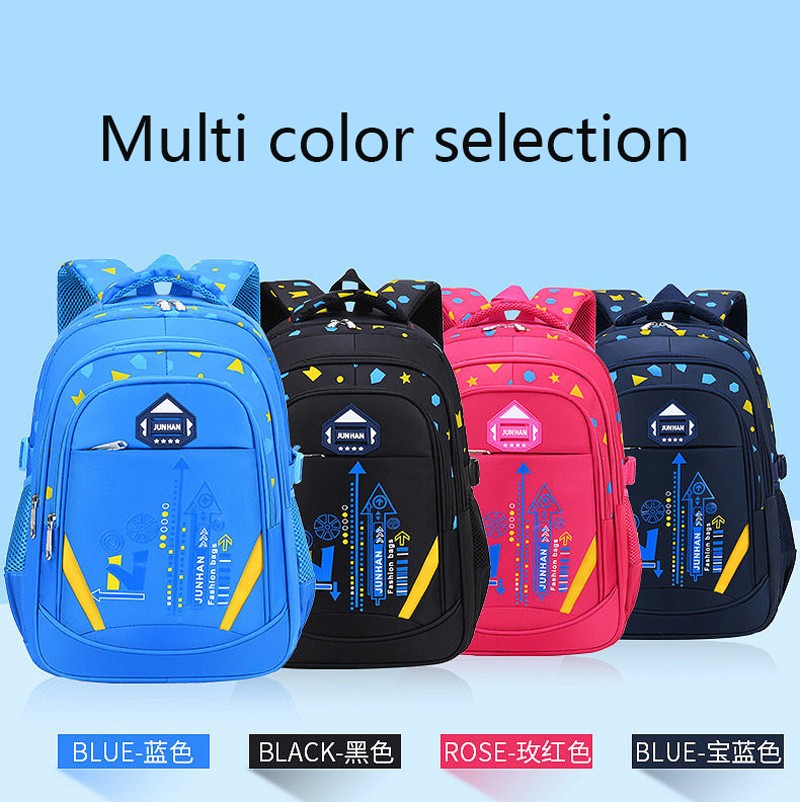 Kid's Shoulder Bag Geometry Pattern Teen Children Backpack Fashion Schoolbag Boy Girl Backpack Book Bag Waterproof Mochila ?
