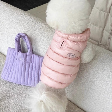 Fashion Solid Dog Clothes Soft Warm Dog Jacket Winter Puppy Vest Coat Waterproof Cat Down Jacket Pet Costumes Chihuahua Supplies