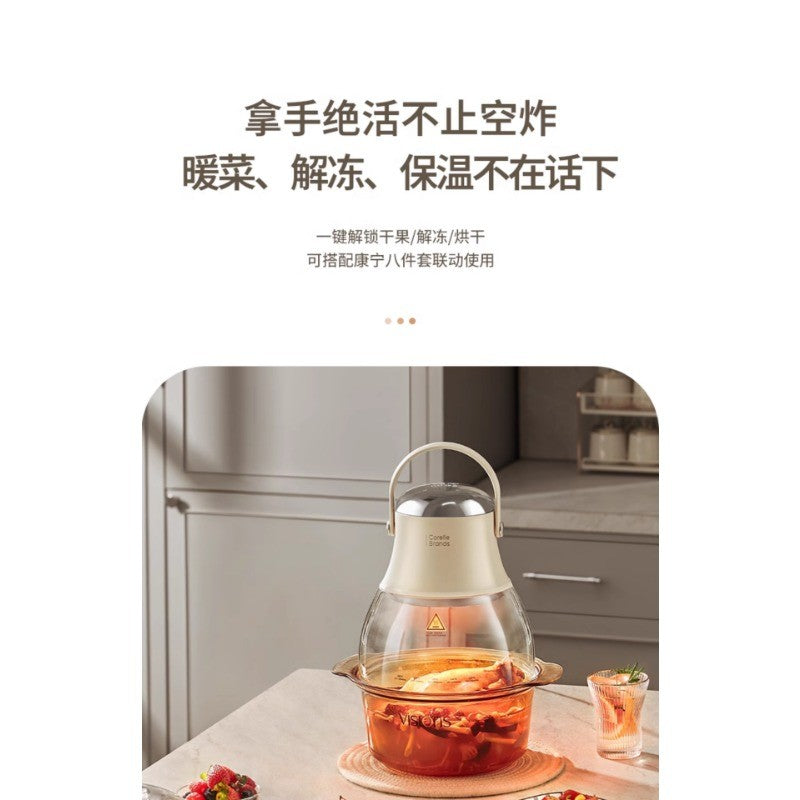 Air Fryer New Household Glass Visualization Multifunctional Large Capacity Electric Fryer Far Infrared Penetrating Heat