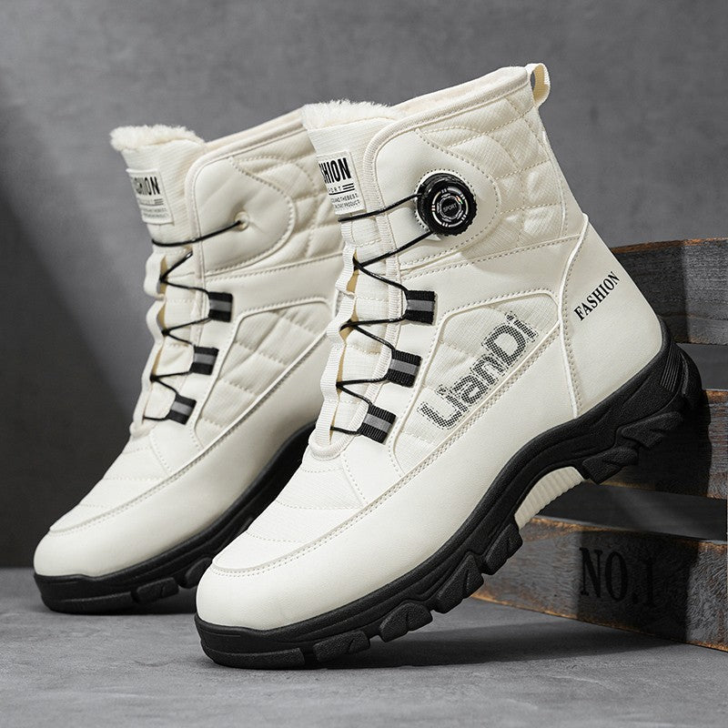 Men Top Quality Casual Snow Boots Waterproof Warm Winter Shoes Men Hiking Boots Outdoor Mountain Climbing Sneaker Man Trekking