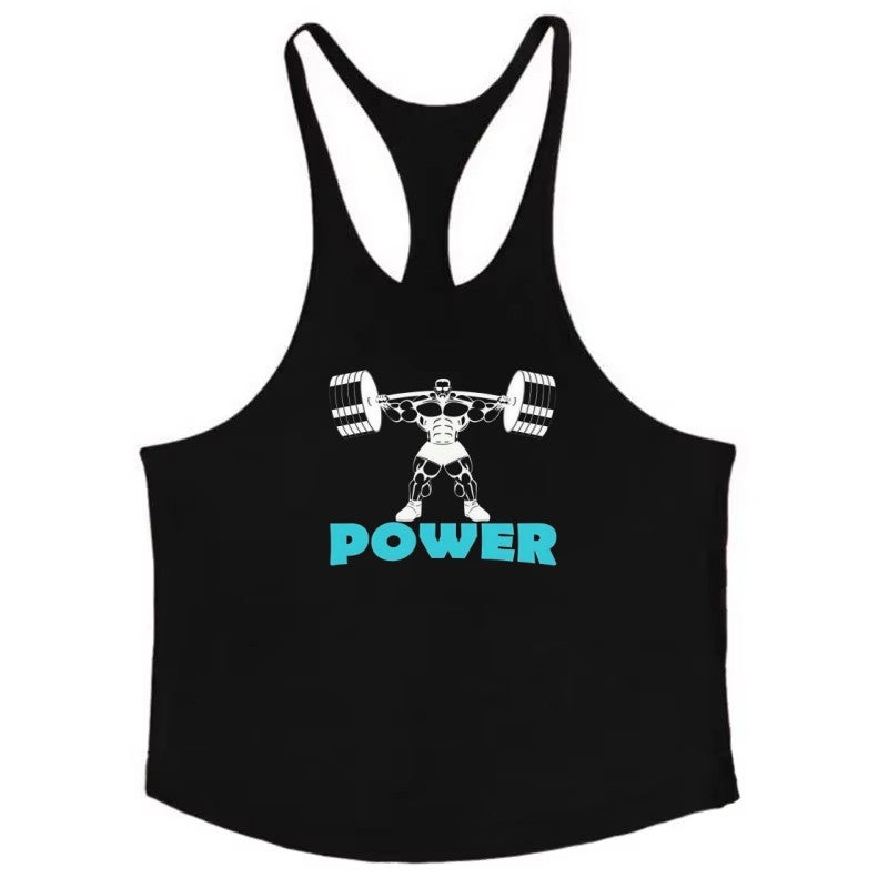 Fitness Workout Shirt Men, Muscle Gym Stringer Vest, Bodybuilding Singlet, Fashion Breathable Durable Sleeveless Tank Top
