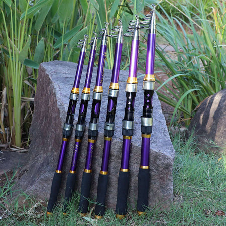 Sougayilang 4 Colors Telescopic Fishing Rod 1.8m-3.3m Glass Fiber EVA Handle Carp Spinning Rod Fishing Pole Fishing Weight 5kg