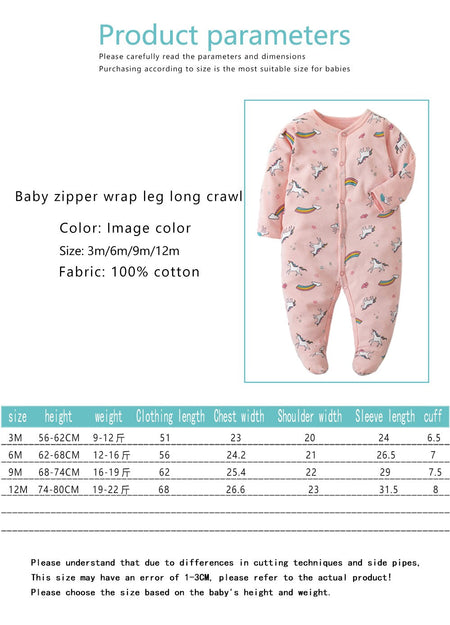 Spring and Autumn 0-12 months Baby Boys Girls Bodysuit Long Sleeve 100% Cotton  Baby Clothes Newborn body bebe Jumpsuit Clothing