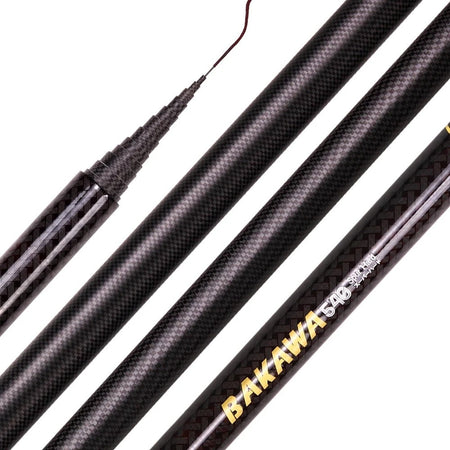 BAKAWA Stream Fishing Rod 3.6M/3.9M/4.5M/5.4M/6.3M/7.2M Telescopic 100% Carbon Fiber Pole Travel Tackle Carp Freshwater Pesca