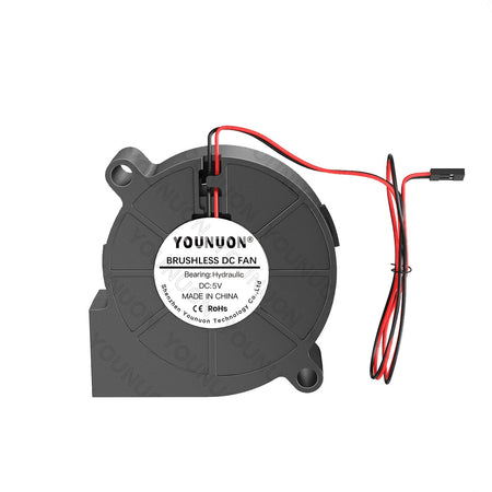 5015 50mm DC 24V 12V 5V 2Pin Dual Ball/Sleeve Bearing Brushless Cooling Turbine Blower Fan 50mm x 15mm Blower Cooler Fan