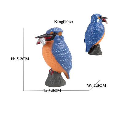 Owl Flamingo Turkey Toucan Seahawk Model Animal Figurines Plastic Bird Toy Action Figure Jungle Adventures Kids Gifts Forest zoo