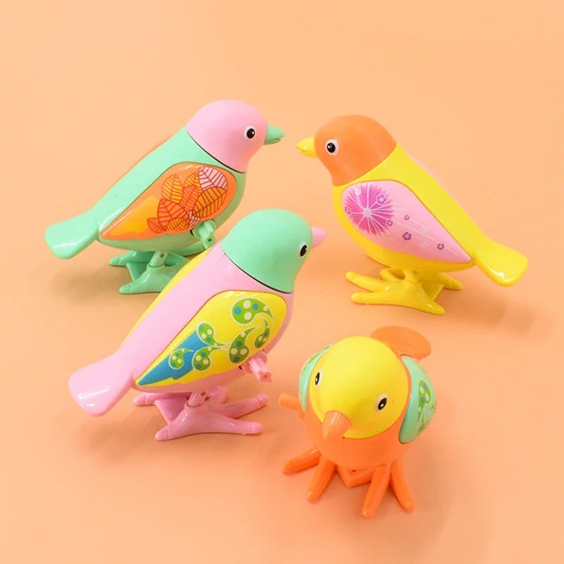 Funny Wind-Up Toys - Jumping Magpie Peacock Pigeon Dinosaur Creative Winding Puzzle Gifts for Toddlers Kids & Babies