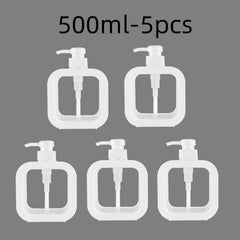 300/500ml Bathroom Soap Dispensers Refillable Lotion Shampoo Shower Gel Holder Portable Travel Dispenser Empty Bath Pump Bottle