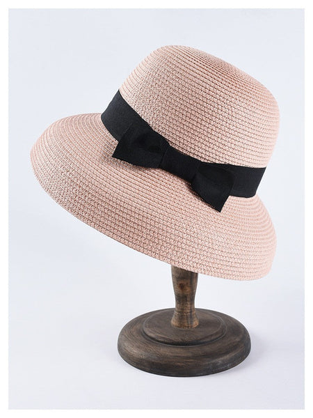 USPOP New women sun hats fashion bow straw hats casual summer wide brim drooping beach hat female summer hat