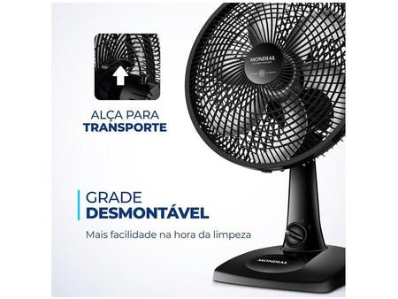 Mondial Fan Super Power 30cm 6 Pas 3 Speeds 60W - 220V