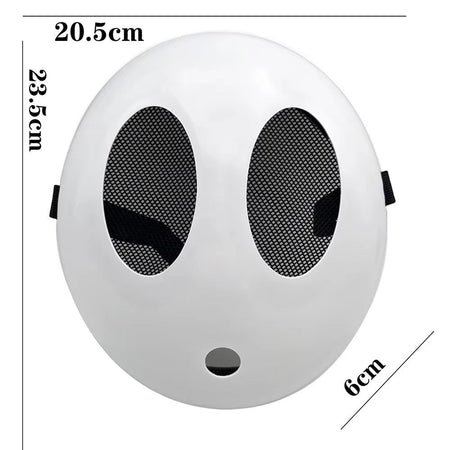 Game Bros Shy Guy Mask Cosplay Funny Unisex Adlut Plastick Masks Halloween Carnival Party Costume Props Masquerade Cartoon Chara