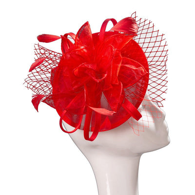 Double hemp yarn pattern design feather accessories big brim sun hat elegant banquet hat wedding beach vacation equestrian hat