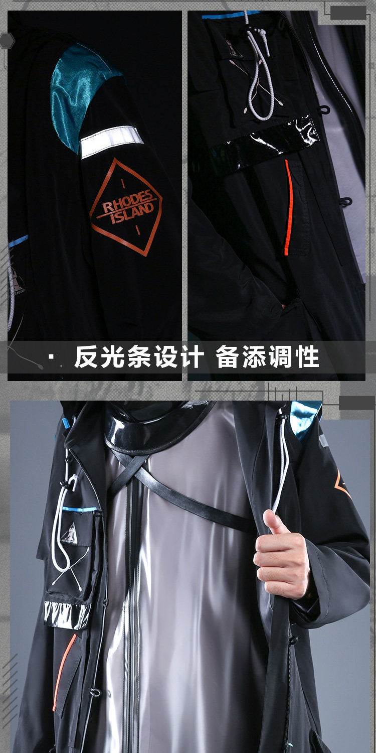 Arknights Doctor Rhodes Island Combat Uniform Cosplay Costume — Fashion Men Party Role Play Clothing