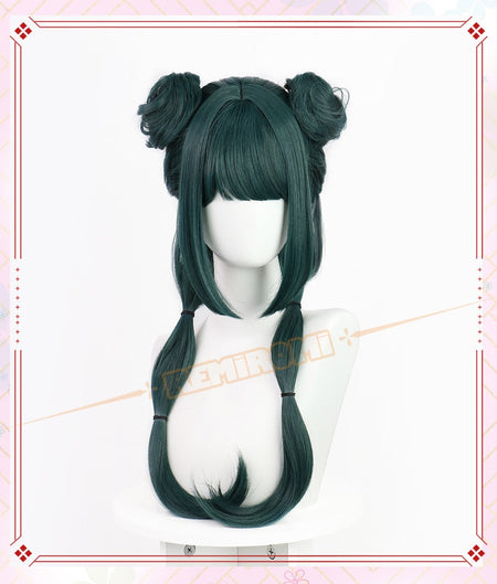Maomao Cosplay Wig Synthetic Anime The Apothecary Diaries Green Hair 2 Styles Kusuriya no Hitorigoto Hairpin Headress +Wig Cap
