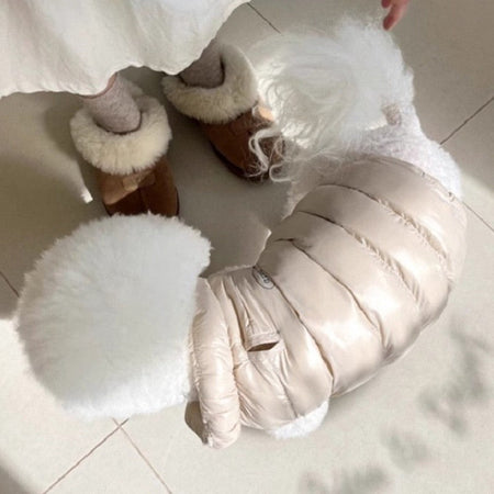 Fashion Solid Dog Clothes Soft Warm Dog Jacket Winter Puppy Vest Coat Waterproof Cat Down Jacket Pet Costumes Chihuahua Supplies