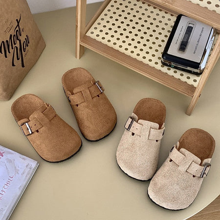 2025 Children's Birkfoot Summer New Anti-slip Soft Bottom Single Shoes Girls Boys Baby Bean Bean Birk Foot Slippers Summer