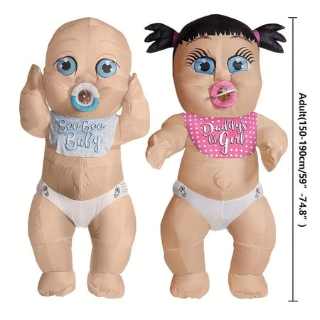 Halloween Inflatable Baby Costume Cute Giant Monster Theme Carnival and Role Playing Parties Heights From 59 Ft To 74 Ft