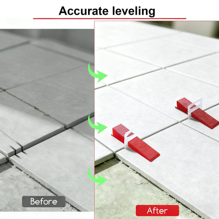 50-200pc Wall Floor Tile Leveling System Clips Ceramic Leveler Spacer Plier Wadge Kit for Tile Laying Construction Building Tool