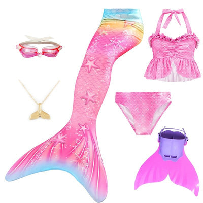 Mermaid Costume for Mermaid Tail for Swimming Can Add Monofin Fin Ariel Mermaid Costumes Cosplay BiSwimsuit set gift