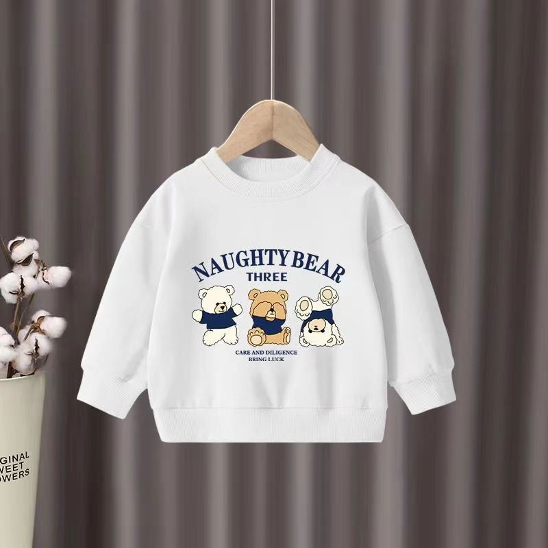 Autumn Baby Boy Clothes Set Kid Cartoon Sweatshirts Pullover Top And Pants 2pcs Suit Children Girls Fashion Sports Tracksuits
